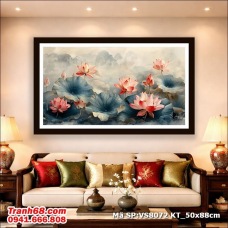 Bộ kit tranh thêu chữ thập Hoa SenMã SP:  VS8072 (50X88CM)