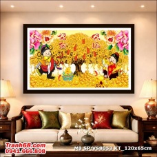Bộ kít tranh thêu chữ thập Tấn Tài Tấn Lộc VS8053 (120X65CM)