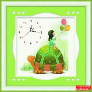 Tranh Đính Đá ABC cao cấp triển vọng hạnh phúc  D2468 Kích thước: 50x50cm