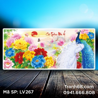 Tranh đính đá Cát Tường Như Ý LV267 kích thước 104*50cm.