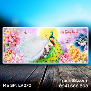 Tranh đính đá Cát Tường Như Ý LV270 kích thước 165*75cm.