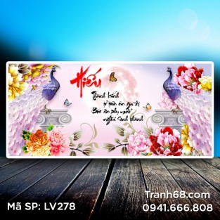 Tranh đính đá Hiếu LV278 kích thước 94*50cm.