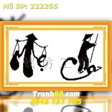 Tranh Thêu Chữ Thập Cha Mẹ  DLH-222265