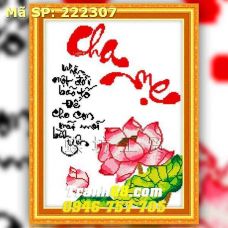 Tranh Thêu Chữ Thập Cha Mẹ  DLH-222307