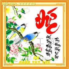 Tranh Thêu Chữ Thập Chữ Đức DLH-222229