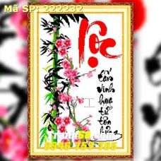 Tranh Thêu Chữ Thập Chữ Lộc DLH-222232
