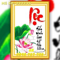 Tranh Thêu Chữ Thập Chữ Lộc DLH-222235