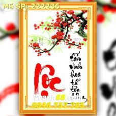 Tranh Thêu Chữ Thập Chữ Lộc DLH-222236