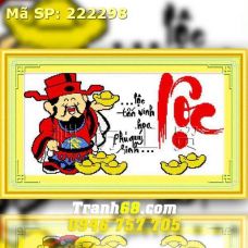 Tranh Thêu Chữ Thập Chữ Lộc  DLH-222298