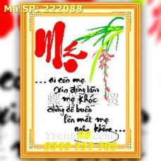 Tranh Thêu Chữ Thập Chữ Mẹ  DLH-222088