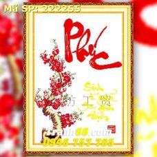 Tranh Thêu Chữ Thập Chữ Phúc  DLH-222255