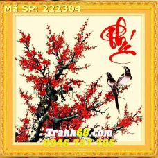 Tranh Thêu Chữ Thập Chữ Phúc  DLH-222304