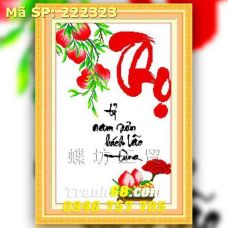 Tranh Thêu Chữ Thập Chữ Thọ DLH-222323