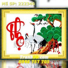 Tranh Thêu Chữ Thập Chữ Thọ  DLH-222346