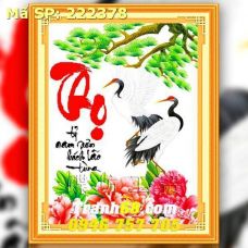 Tranh Thêu Chữ Thập Chữ Thọ  DLH-222378