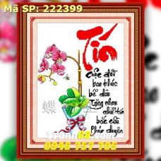 Tranh Thêu Chữ Thập Chữ Tín  DLH-222399