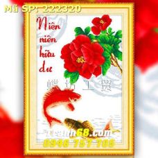 Tranh Thêu Chữ Thập Niên Niên Hữu Dư DLH-222320