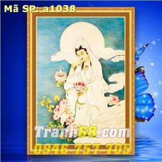 Tranh Thêu Chữ Thập Phật bà quan âm  DLH-YA1038