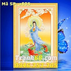 Tranh Thêu Chữ Thập Phật Bà Quan Âm DLH-YA805