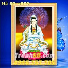 Tranh Thêu Chữ Thập Phật Bà Quan Âm DLH-YA859