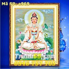 Tranh Thêu Chữ Thập Phật Bà Quan Âm DLH-YA969