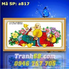 Tranh Thêu Chữ Thập Phật Di Lạc DLH-YA817