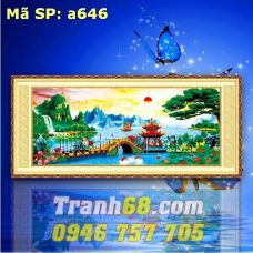 Tranh Thêu Chữ Thập Phong Cảnh DLH-YA646