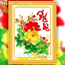 Tranh Thêu Chữ Thập Phúc Lộc DLH-222306