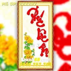 Tranh Thêu Chữ Thập Phúc Lộc Thọ  DLH-222297