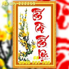 Tranh Thêu Chữ Thập Tấn TàI Tấn Lộc  DLH-222259