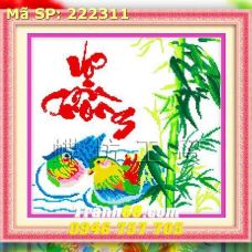 Tranh Thêu Chữ Thập Vợ Chồng DLH-222311