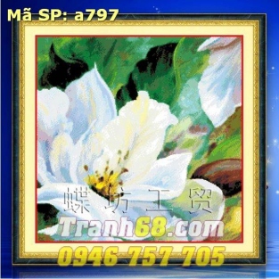 Tranh Thêu Chữ Thập Bông Hoa DLH-YA797
