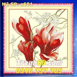 Tranh Thêu Chữ Thập Cành Lan DLH-YA601