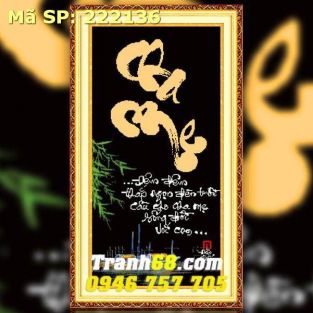 Tranh Thêu Chữ Thập Cha mẹ  DLH-222136