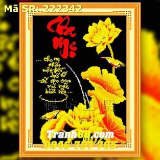 Tranh Thêu Chữ Thập Cha Mẹ  DLH-222342