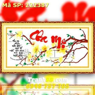 Tranh Thêu Chữ Thập Cha Mẹ  DLH-222387