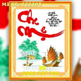 Tranh Thêu Chữ Thập Cha Mẹ  DLH-222398