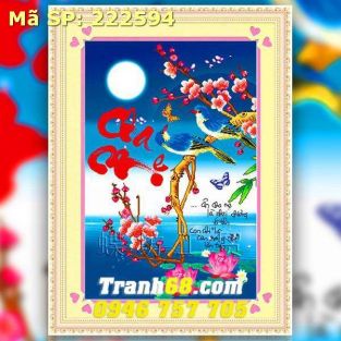 Tranh Thêu Chữ Thập Cha Mẹ  DLH-222594