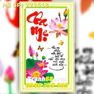 Tranh Thêu Chữ Thập Cha Mẹ  DLH-222618