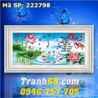 tranh thêu chữ thập  Cha mẹ DLH-222798