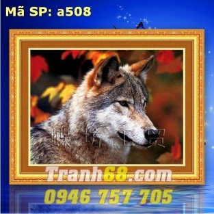 Tranh Thêu Chữ Thập Chú Chó DLH-YA508