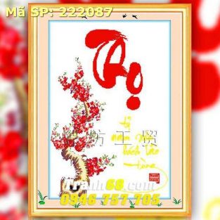 Tranh Thêu Chữ Thập Chữ Thọ DLH-222087