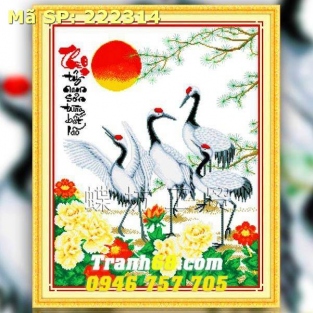 Tranh Thêu Chữ Thập Chữ Thọ DLH-222314