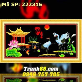 Tranh Thêu Chữ Thập Chữ Thọ  DLH-222315