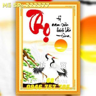Tranh Thêu Chữ Thập Chữ Thọ  DLH-222377