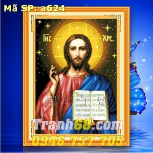 Tranh Thêu Chữ Thập Chúa jesu DLH-YA624