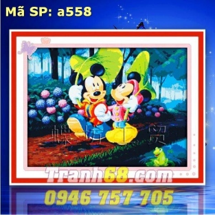 Tranh Thêu Chữ Thập Chuột Mickey DLH-YA558