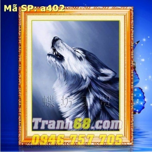 Tranh Thêu Chữ Thập Con Sói DLH-YA402