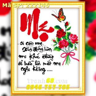 Tranh Thêu Chữ Thập  DLH-222146