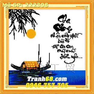 Tranh Thêu Chữ Thập  DLH-222308